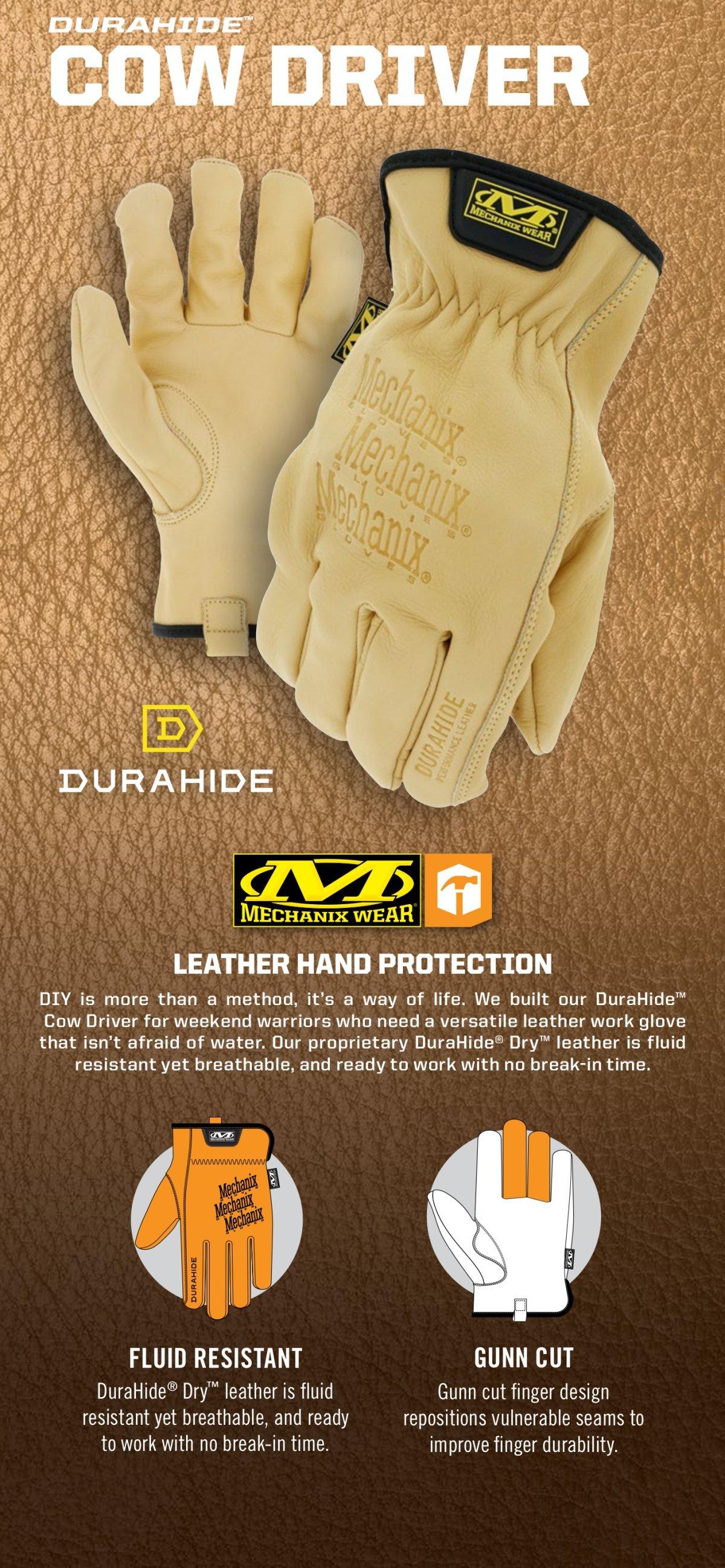 Mechanix Wear Hi-Viz Yellow Cut Resistant Gloves in Hi-Viz Yellow, Black and Red 