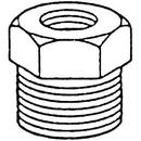 3/4 x 1/2 in. Threaded 3000# Domestic Stainless Steel Reducing Bushing