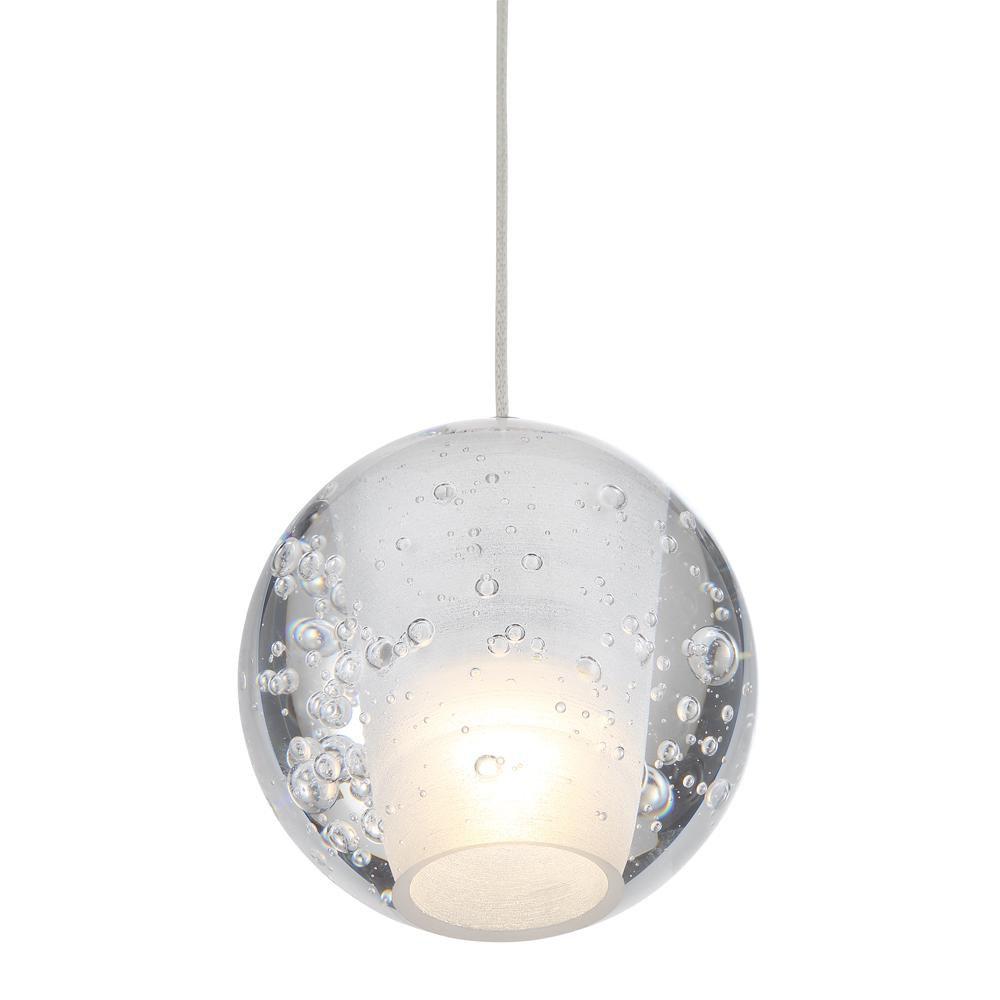 Miseno Polished Chrome 3-3/4 in. 6.5W 1-Light Integrated LED Pendant 