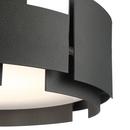 Miseno Smoked Iron 30W 1-Light Integrated LED Semi-Flush Mount Ceiling Fixture 