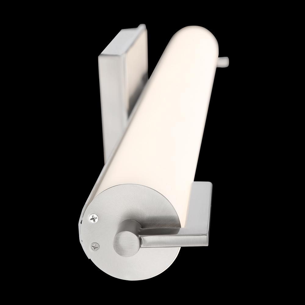 Miseno Brushed Nickel 1-Light Integrated LED Vanity Fixture in Brushed Nickel 