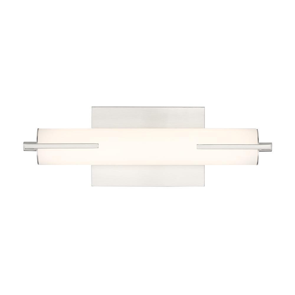 Miseno Brushed Nickel 1-Light Integrated LED Vanity Fixture in Brushed Nickel 