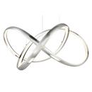 Miseno Brushed Nickel 26 in. 42W 1-Light Integrated LED Pendant 