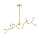 Miseno Antique Brass 22W 11-Light LED Pendant 