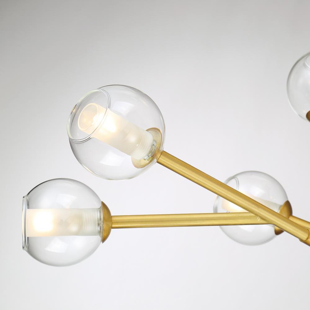 Miseno Antique Brass 22W 11-Light LED Pendant 