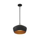 Miseno Black/Antique Brass 14 in. 100W 1-Light Medium E-26 Pendant 