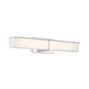 Miseno Polished Chrome 1-Light Integrated LED Vanity Fixture in Polished Chrome 