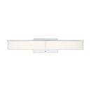 32W 1-Light Integrated LED Vanity Fixture in Polished Chrome