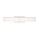 Miseno Polished Chrome 1-Light Integrated LED Vanity Fixture in Polished Chrome 