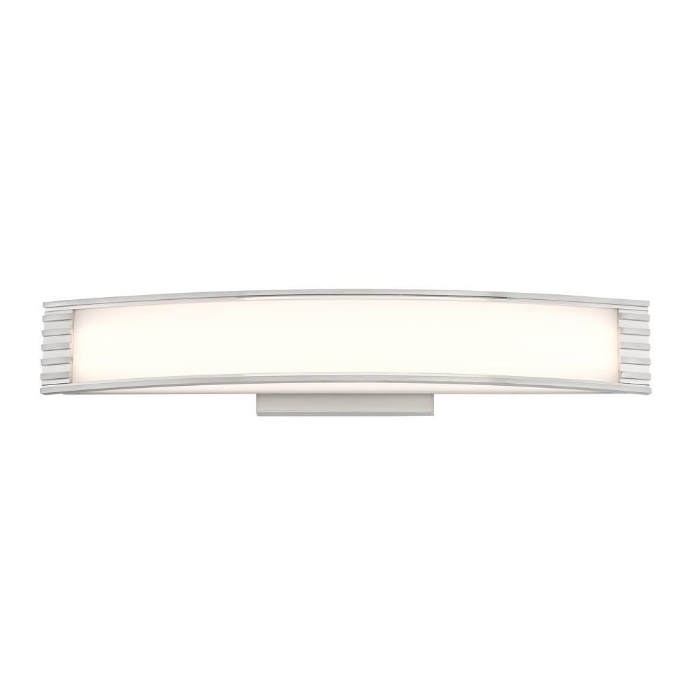 Miseno Brushed Nickel 1-Light Integrated LED Vanity Fixture in Brushed Nickel 