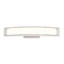 28W 1-Light Integrated LED Vanity Fixture in Brushed Nickel