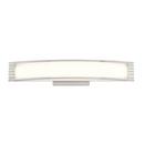 Miseno Brushed Nickel 1-Light Integrated LED Vanity Fixture in Brushed Nickel 