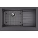 Elkay Charcoal 35-7/8 x 22-1/2 in. Composite Single Bowl Farmhouse Kitchen Sink 