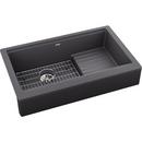 35-7/8 x 22-1/2 in. Composite Single Bowl Farmhouse Kitchen Sink in Charcoal