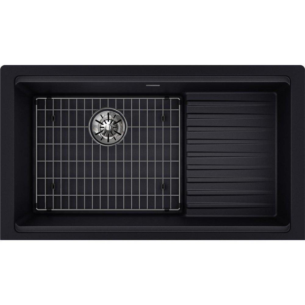 Elkay Caviar 35-7/8 x 20-5/8 in. Composite 1 Bowl Undermount Kitchen Sink 