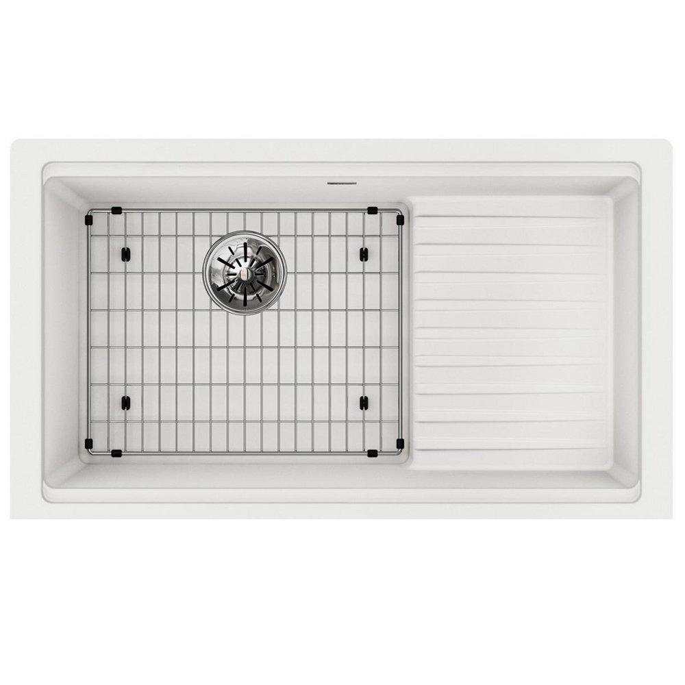 Elkay Ricotta 35-7/8 x 20-5/8 in. Composite 1 Bowl Undermount Kitchen Sink 