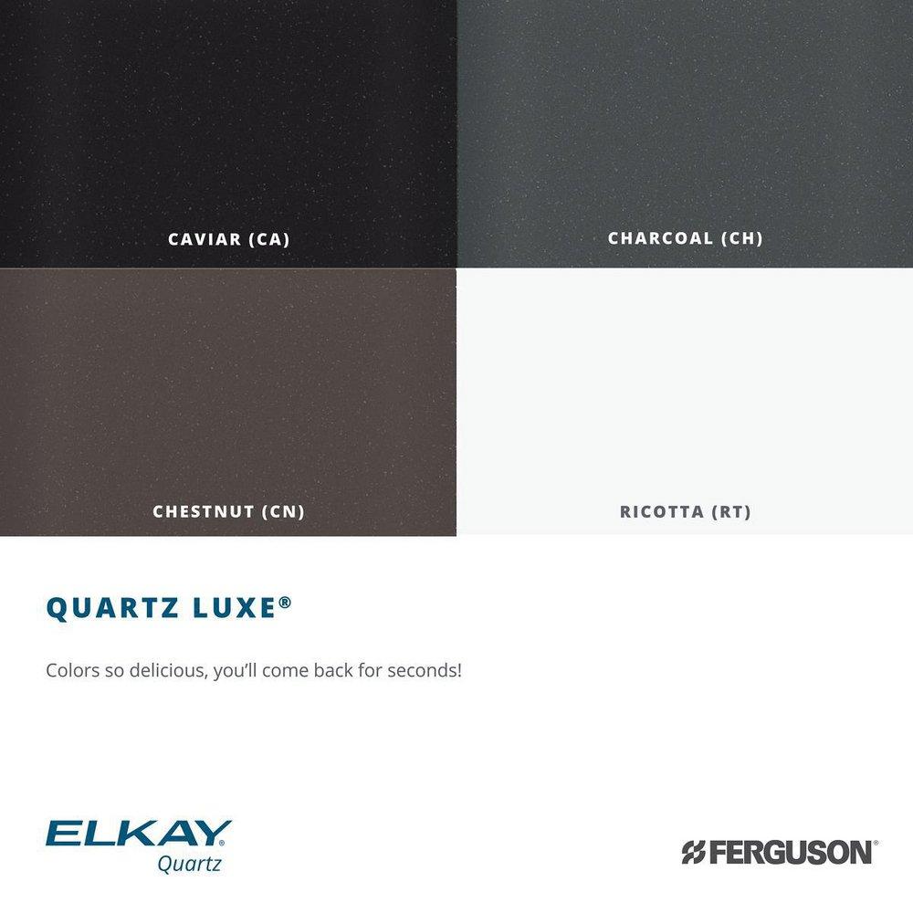 Elkay Charcoal 35-7/8 x 20-5/8 in. Composite 1 Bowl Undermount Kitchen Sink 