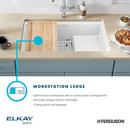 Elkay Charcoal 35-7/8 x 20-5/8 in. Composite 1 Bowl Undermount Kitchen Sink 