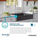 Elkay Charcoal 35-7/8 x 20-5/8 in. Composite 1 Bowl Undermount Kitchen Sink 