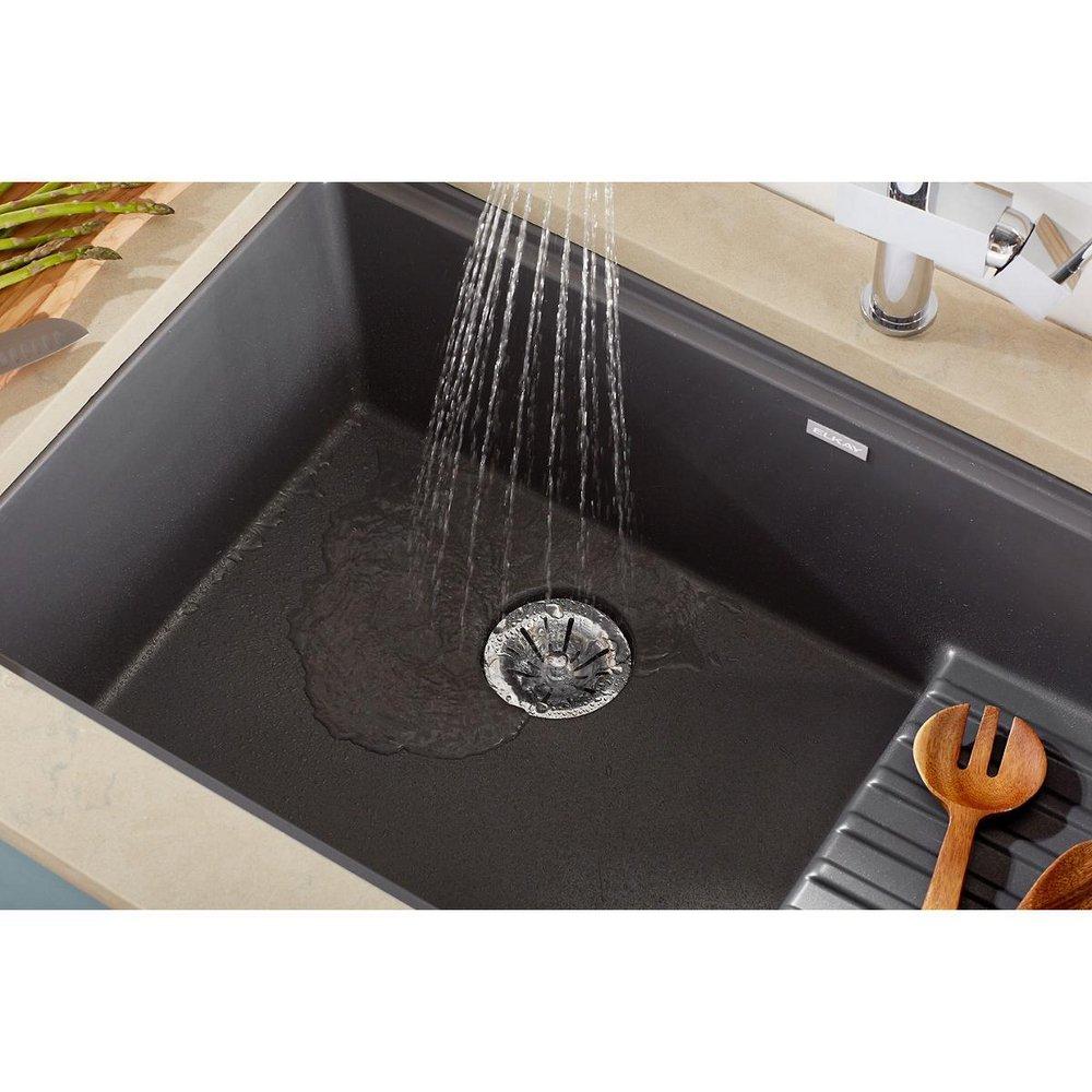Elkay Charcoal 35-7/8 x 20-5/8 in. Composite 1 Bowl Undermount Kitchen Sink 