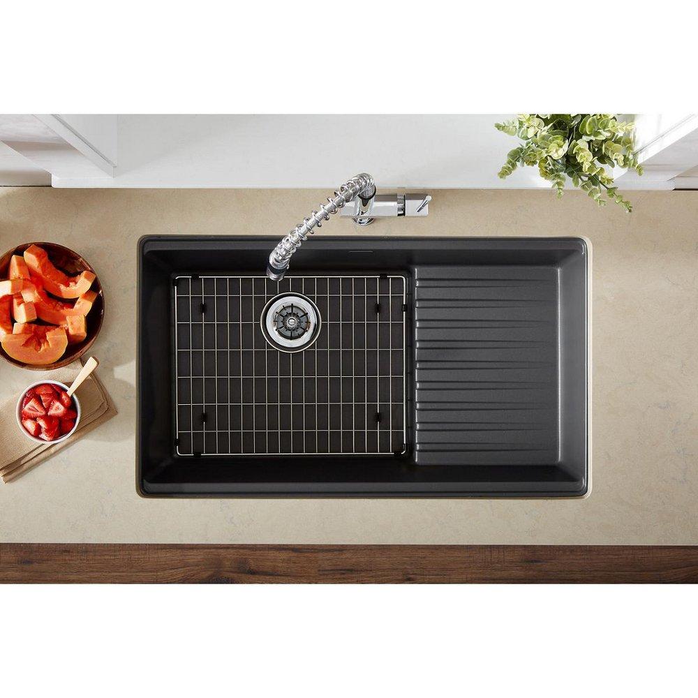 Elkay Charcoal 35-7/8 x 20-5/8 in. Composite 1 Bowl Undermount Kitchen Sink 