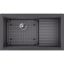 Elkay Charcoal 35-7/8 x 20-5/8 in. Composite 1 Bowl Undermount Kitchen Sink 