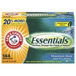 Dryer Sheets, Mountain Rain Scent (Case of 6)