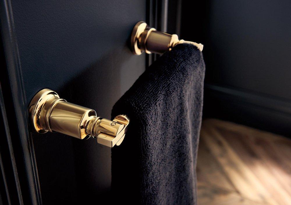 8 in. Towel Bar in Polished Gold 