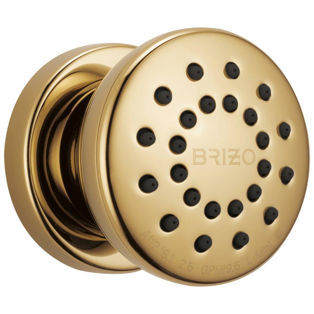 Brizo Polished Gold Single Function Body Spray 