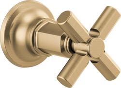 Volume Control Trim with Cross Handle in Brilliance&reg; Luxe Gold&reg;