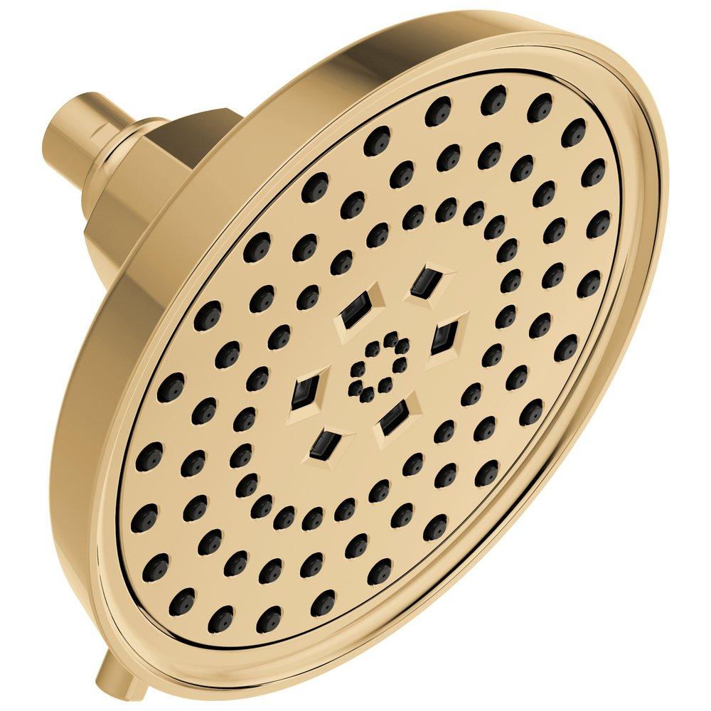 Brizo Polished Gold Multi Function H2Okinetic Technology&reg; Full Body, Full Body, Massaging Spray and Pause Showerhead 