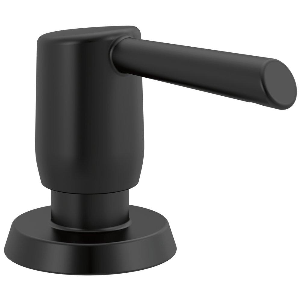 Delta Faucet Matte Black 3 in. 13 oz. Kitchen Soap Dispenser 
