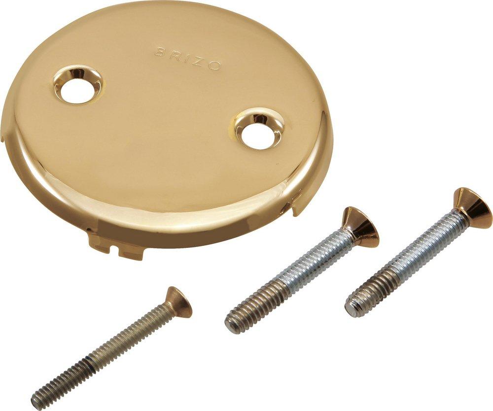 Brizo Polished Gold Overflow Plate and Screw 