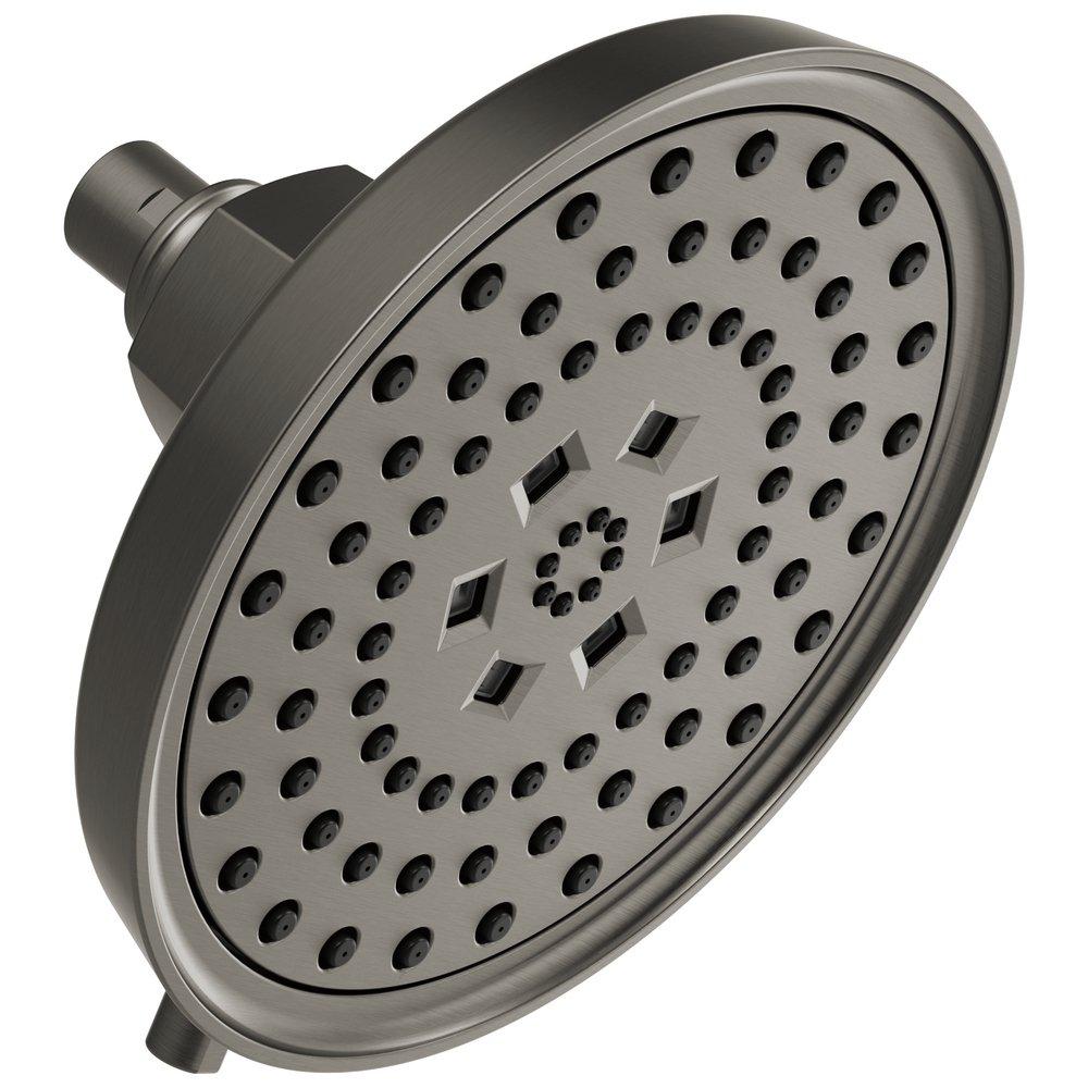 Brizo Luxe Steel Multi Function Full, H2Okinetic Technology&reg;, Massage and Pause Showerhead 