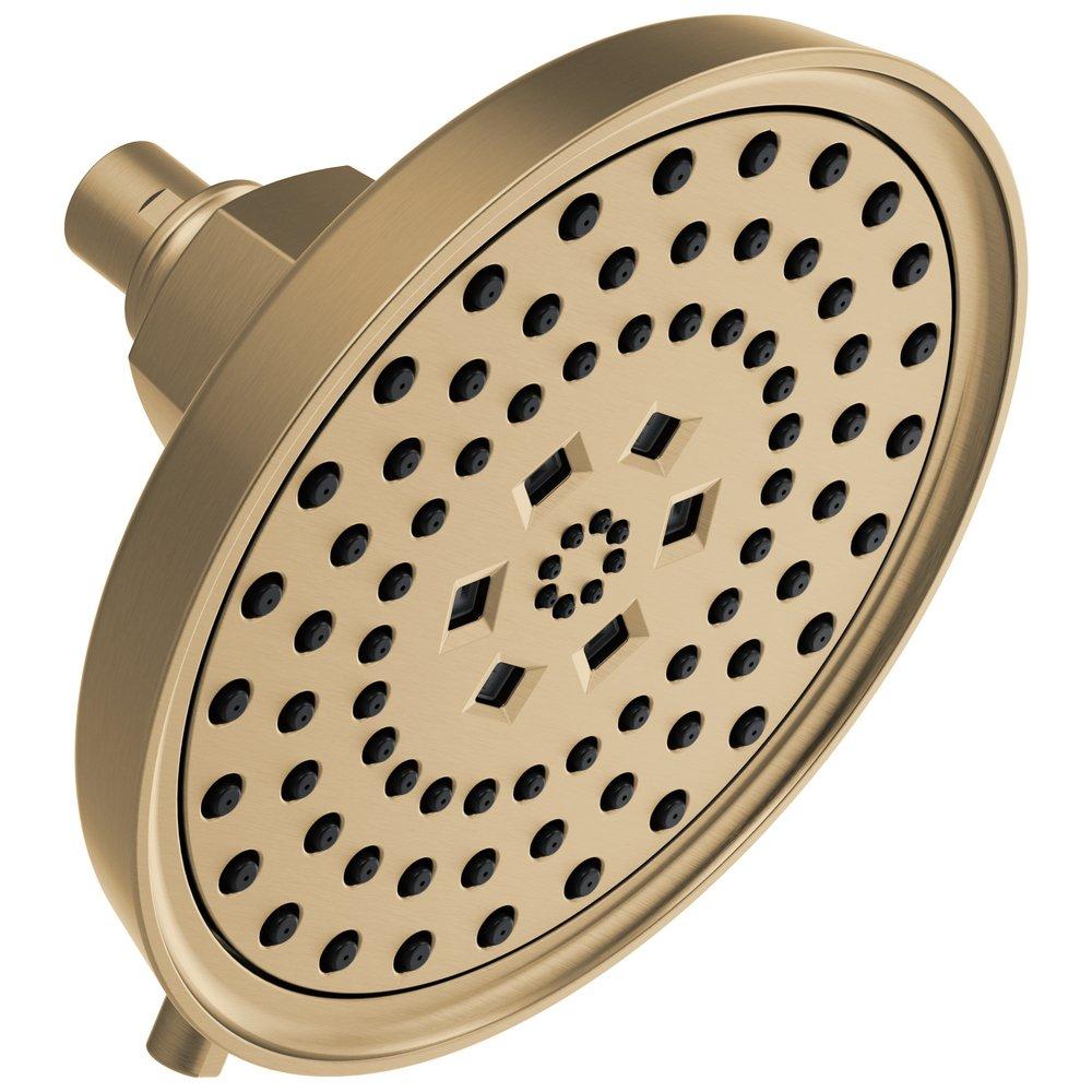 Brizo Luxe Gold Multi Function H2Okinetic Technology&reg; Full Body, Full Body, Massaging Spray and Pause Showerhead 