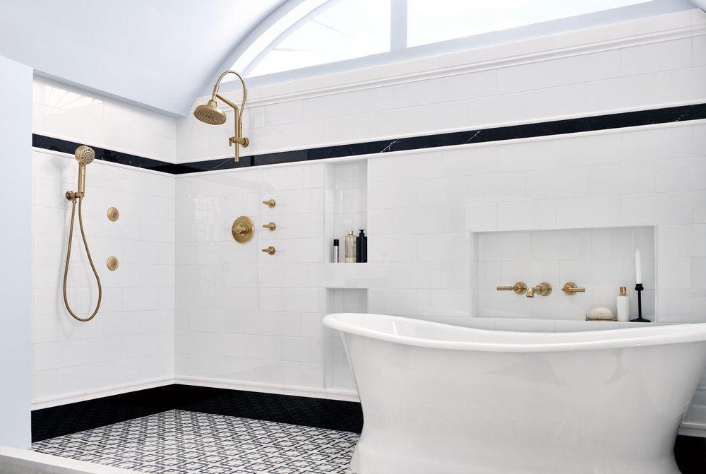 Brizo Luxe Gold No Handle Single Function Bathtub & Shower Faucet (Trim Only) 