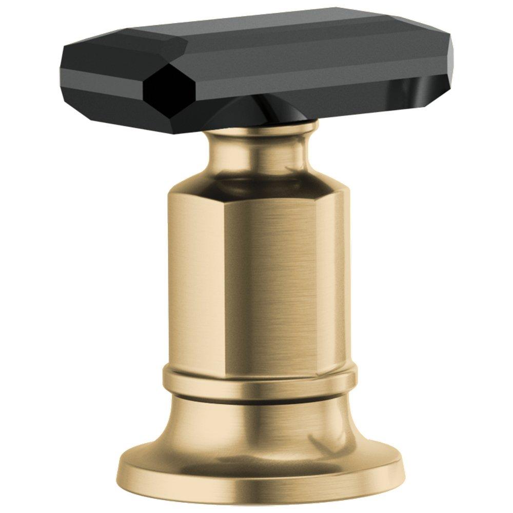 Brizo Luxe Gold/Black Crystal 2-63/100 in. Zinc Handle Kit 