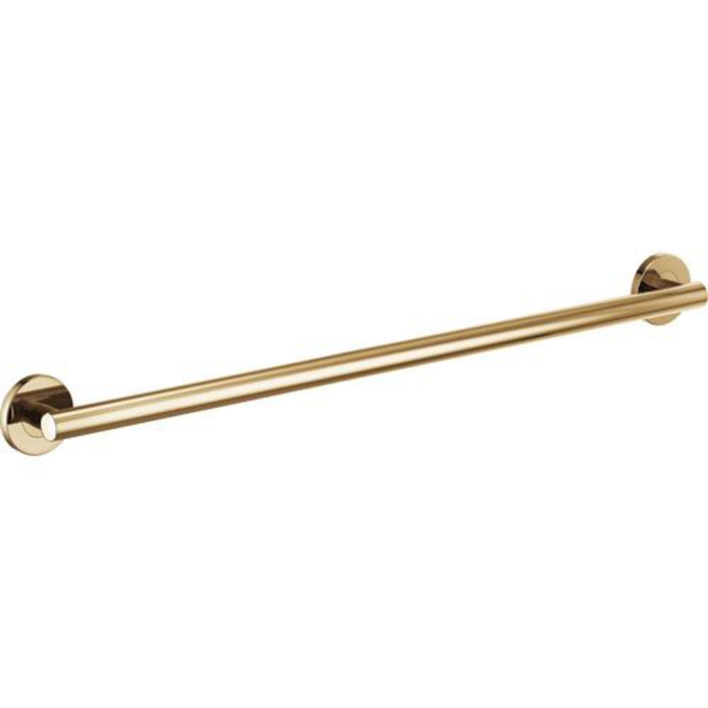 Brizo Polished Gold Grab Bar in Polished Gold 