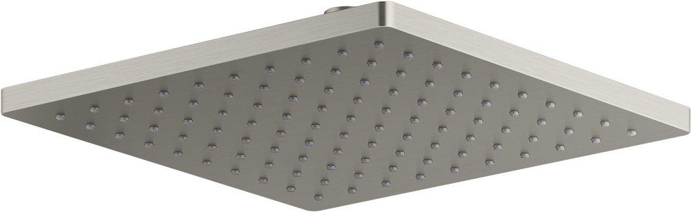 KOHLER Vibrant&reg; Brushed Nickel Single Function Rain Head Showerhead 