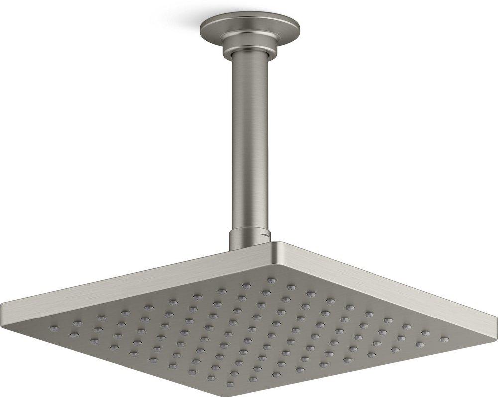 KOHLER Vibrant&reg; Brushed Nickel Single Function Drenching Full Spray Showerhead 