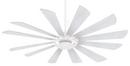 12 Blades 65 in. Indoor Ceiling Fan with Integrated LED in Textured White