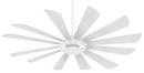 Minka Aire Textured White 12 Blades 65 in. Indoor Ceiling Fan with Integrated LED 