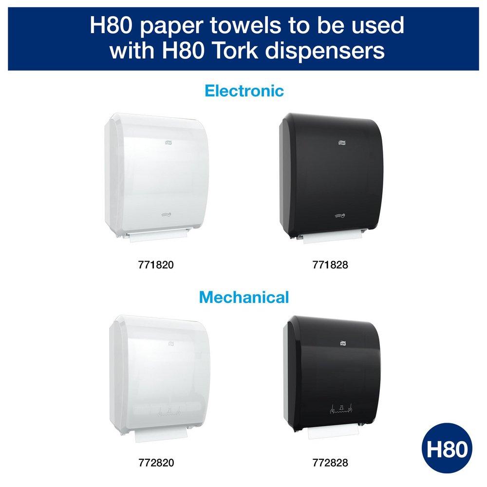 Paper Hand Towel Roll, 1-Ply 600 ft, White, H80 System (Case of 6) 