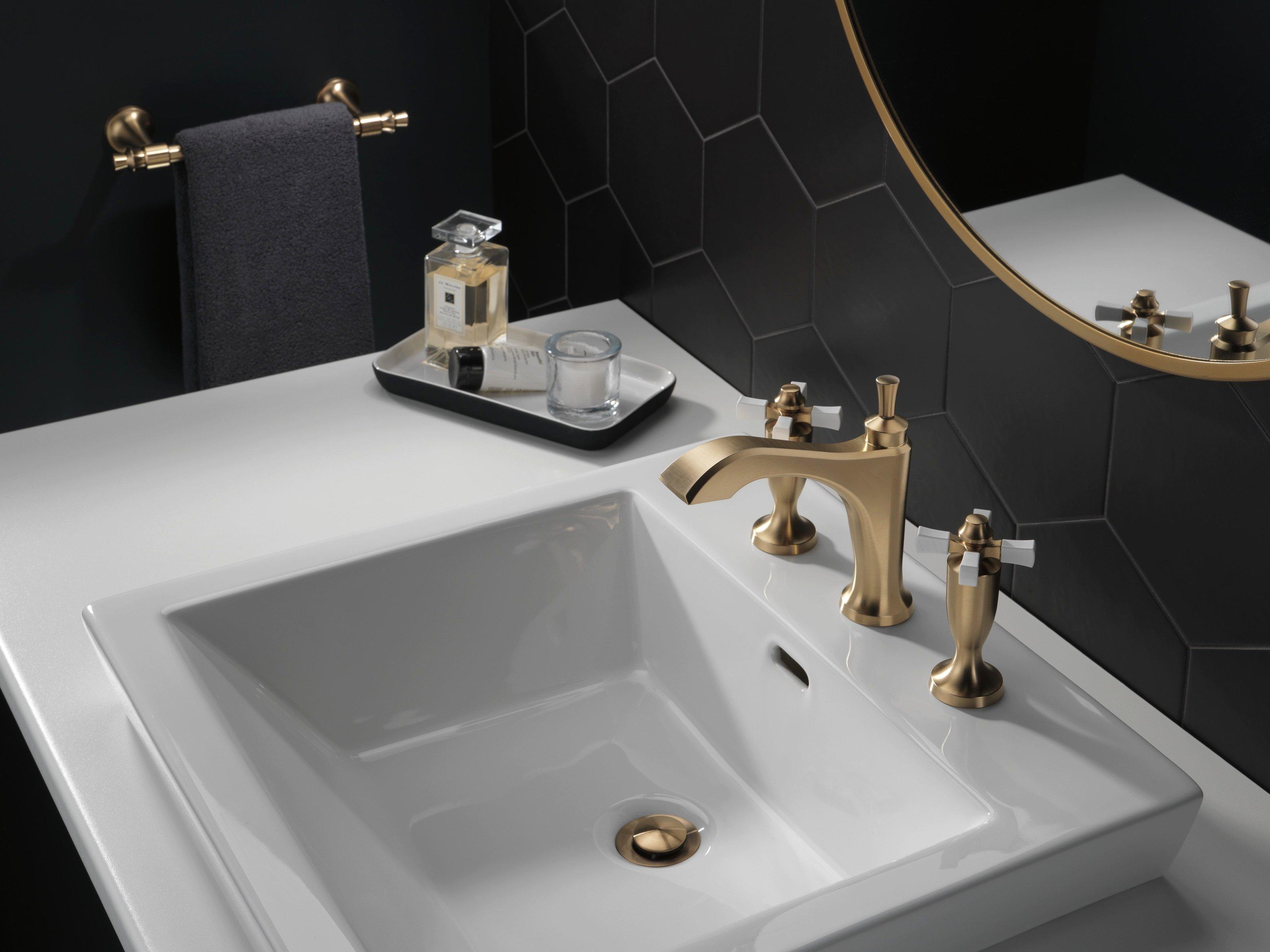 Delta Faucet Brilliance Champagne Bronze 8 in. Towel Bar 