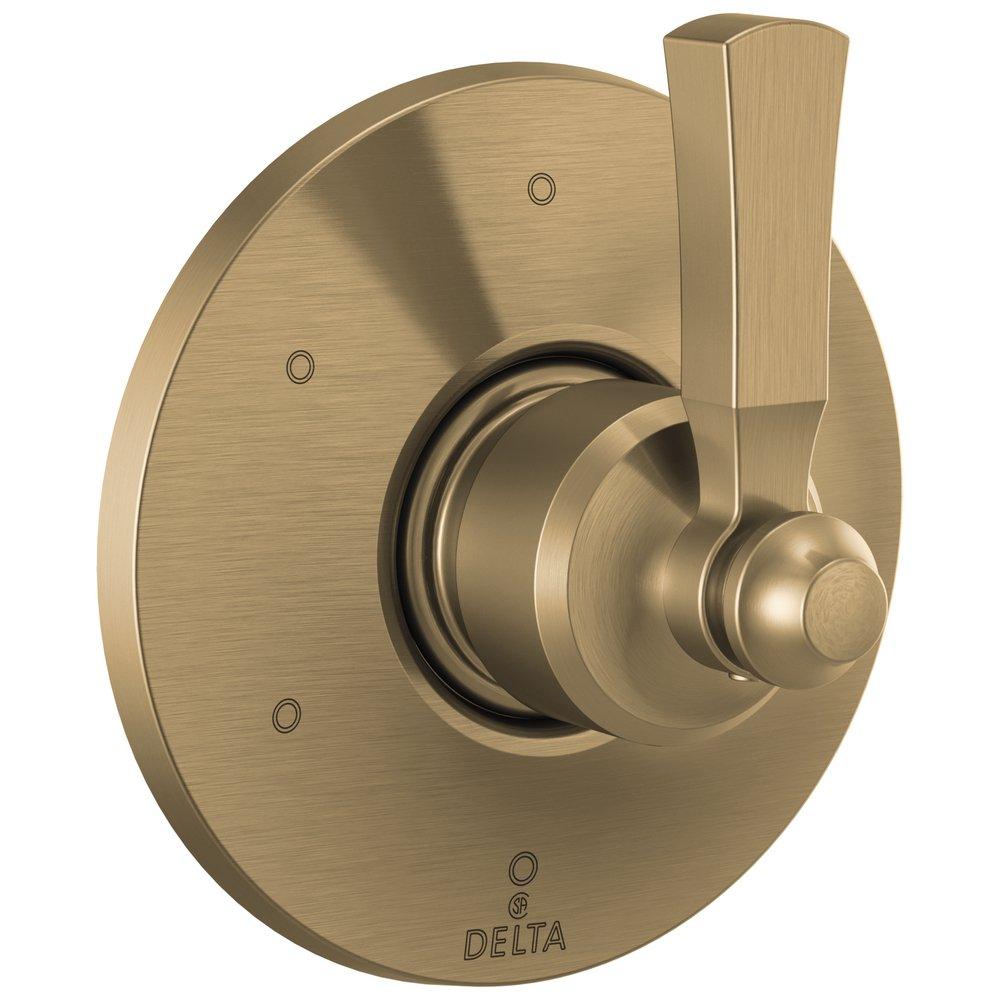 Delta Faucet Brilliance&reg; Champagne Bronze Single Handle Multi Function Bathtub & Shower Faucet (Trim Only) 