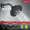 Delta Faucet Matte Black Two Handle Multi Function Shower Faucet (Trim Only) 
