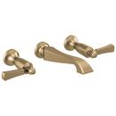 Delta Faucet Champagne Bronze Two Handle Widespread Bathroom Sink Faucet Lever Handle 