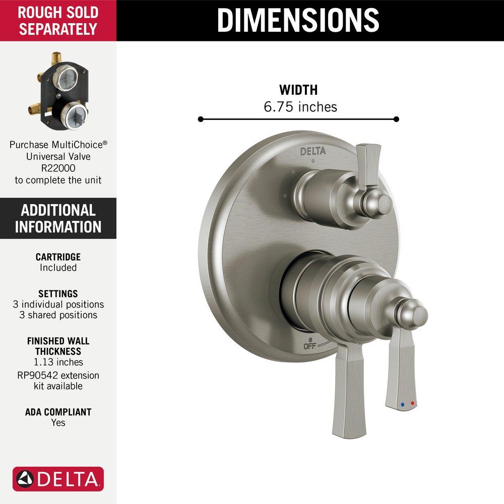 Delta Faucet Stainless Zinc Valve Trim 