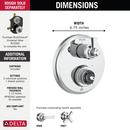 Delta Faucet Chrome Single Handle Multi Function Bathtub & Shower Faucet (Trim Only) 