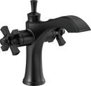 Delta Faucet Matte Black Two Handle Monoblock Bathroom Sink Faucet 